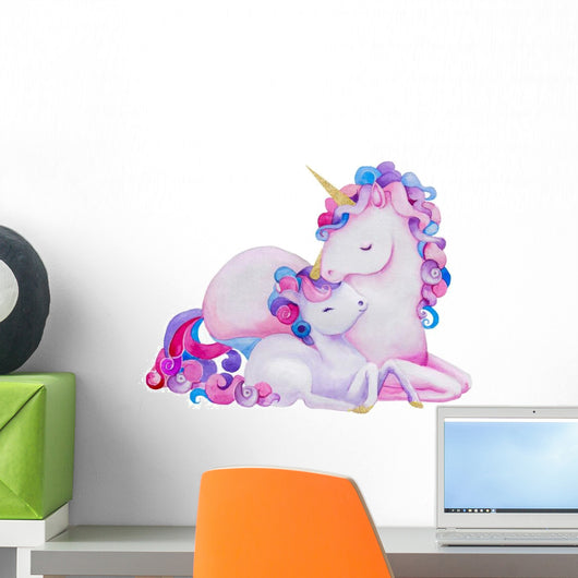 Cute Pastel Purple Watercolor Wall Decal