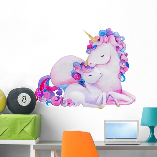 Cute Pastel Purple Watercolor Wall Decal