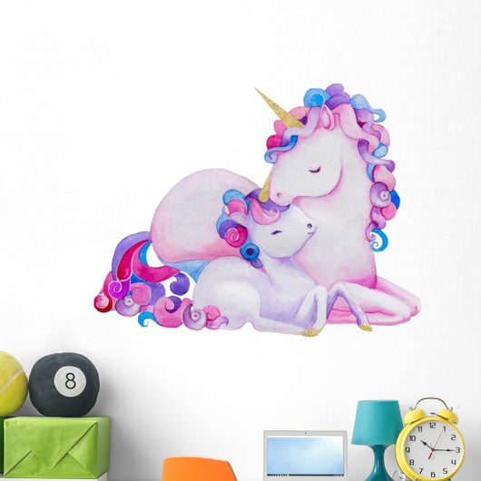 Cute Pastel Purple Watercolor Wall Decal