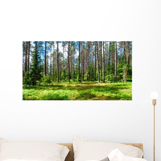 Summer Forest Wall Decal Design 2