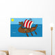 Viking Ship Wall Decal