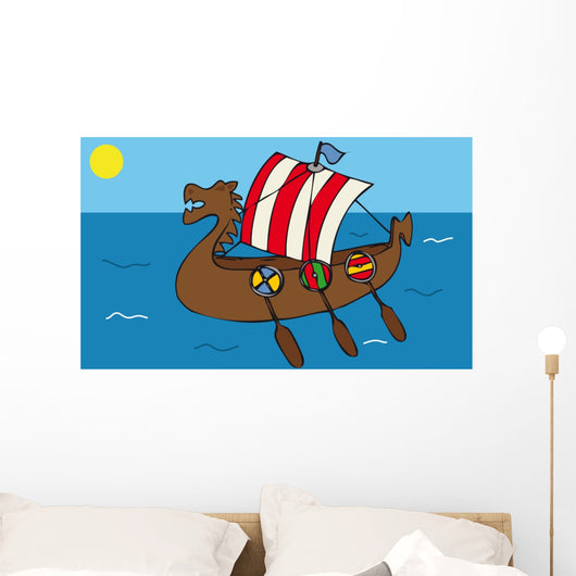 Viking Ship Wall Decal