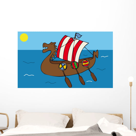 Viking Ship Wall Decal