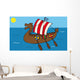 Viking Ship Wall Decal