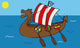 Viking Ship Wall Decal