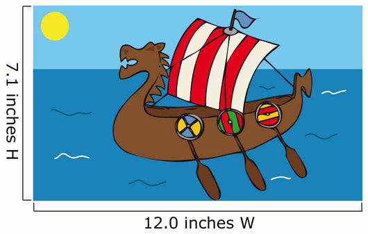 Viking Ship Wall Decal