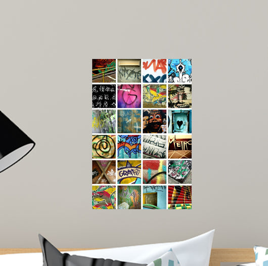 Graffiti Montage Collage Wall Decal