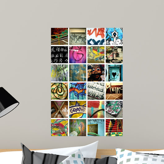 Graffiti Montage Collage Wall Decal