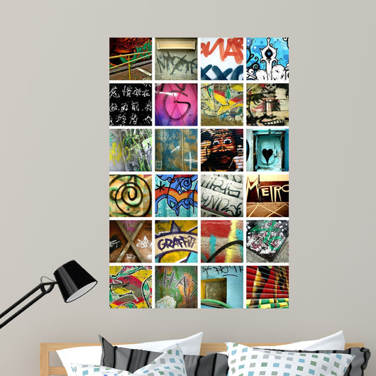 Graffiti Montage Collage Wall Decal