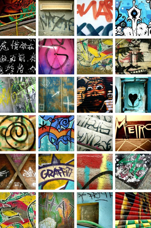 Graffiti Montage Collage Wall Decal