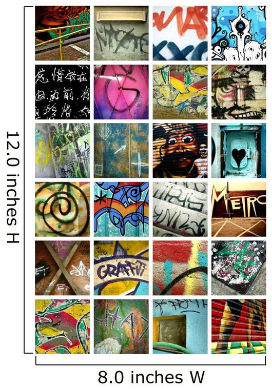 Graffiti Montage Collage Wall Decal