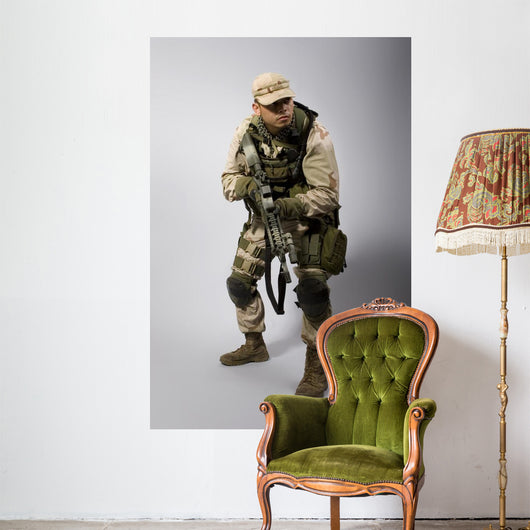 Desert Storm Soldier Army Wall Decal