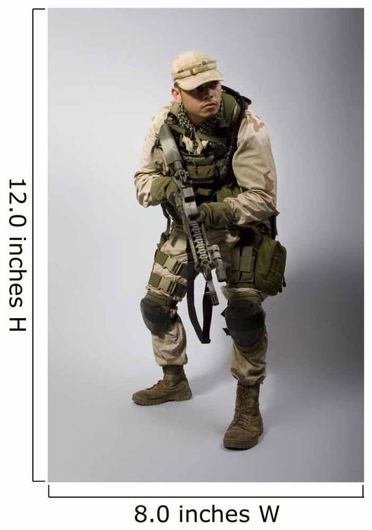 Desert Storm Soldier Army Wall Decal