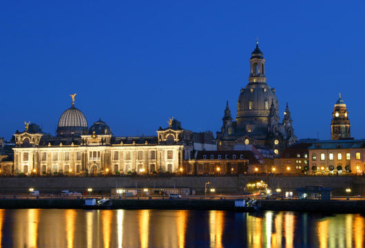 Dresden with Frauenkirche Night Wall Decal