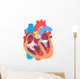 Human Heart Wall Decal