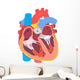 Human Heart Wall Decal