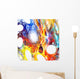 Techno Colors Web Wall Decal