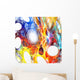 Techno Colors Web Wall Decal