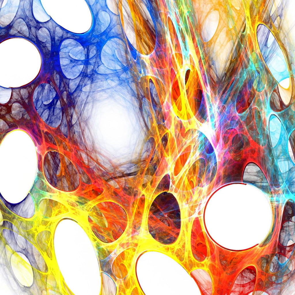 Techno Colors Web Wall Decal - WallMonkeys.com – Wallmonkeys