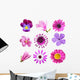 Purple Flowers Wall Stickers
