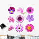 Purple Flowers Wall Stickers