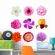 Summer Flowers Wall Stickers