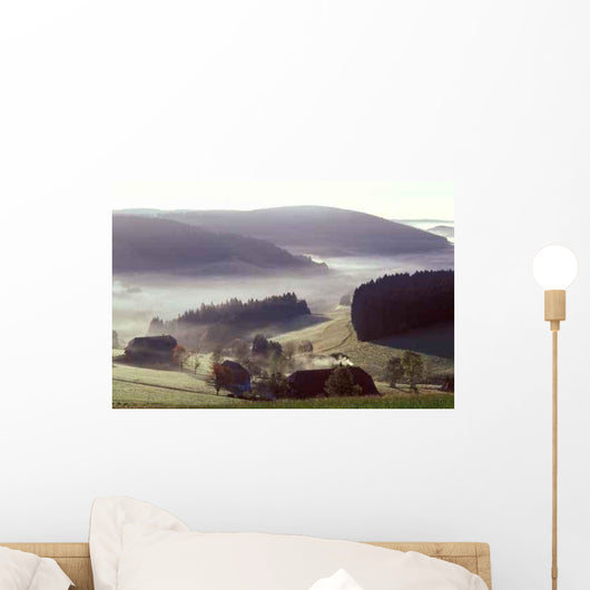 Mountain Village Wall Decal
