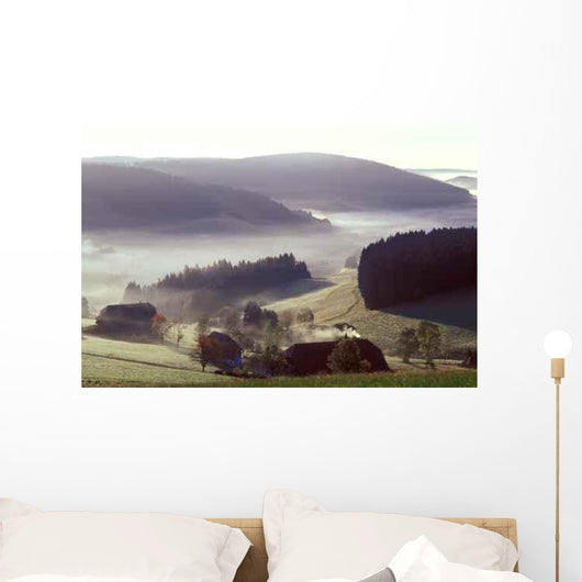 Mountain Village Wall Decal