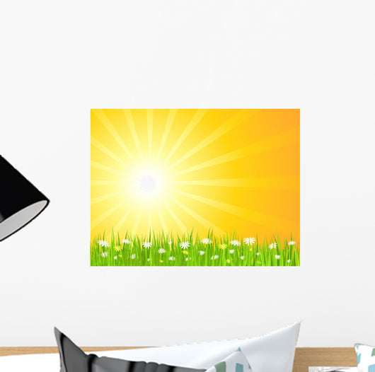 Sunny Landscape Wall Decal