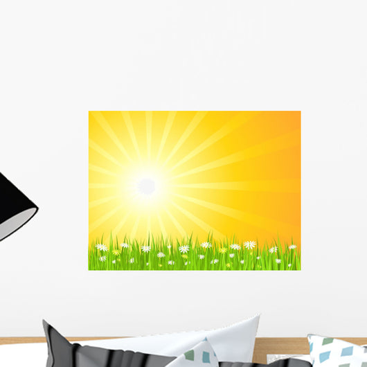 Sunny Landscape Wall Decal