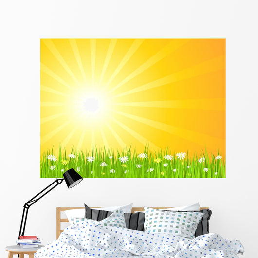 Sunny Landscape Wall Decal