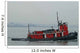 Red Tugboat Wall Decal