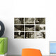 Collage Sepia Wall Decal