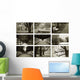 Collage Sepia Wall Decal
