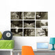 Collage Sepia Wall Decal