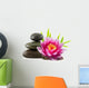Composition Zen Stones Lotus Wall Decal
