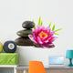 Composition Zen Stones Lotus Wall Decal