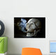 Smoking Skull Wall Decal Design 2