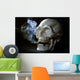Smoking Skull Wall Decal Design 2