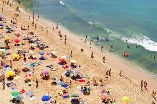Beach Crowd Wall Decal