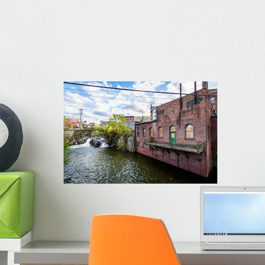 Edge Downtown Brattleboro Vermont River Wall Decal
