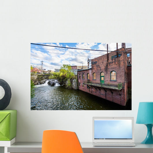 Edge Downtown Brattleboro Vermont River Wall Decal