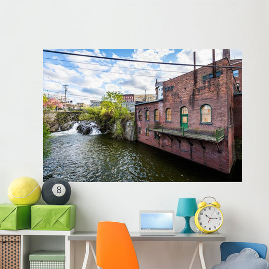 Edge Downtown Brattleboro Vermont River Wall Decal