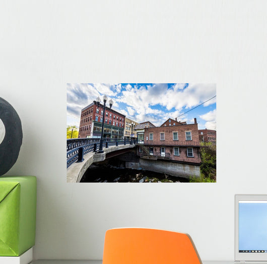 Edge Downtown Brattleboro Vermont Bridge Wall Decal
