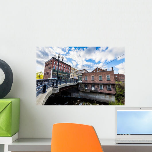 Edge Downtown Brattleboro Vermont Bridge Wall Decal