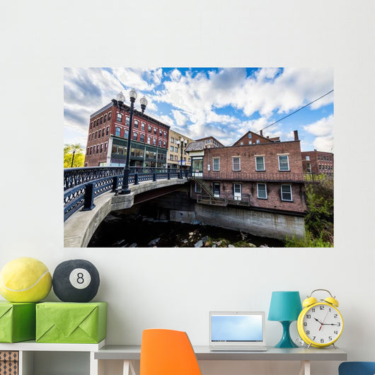 Edge Downtown Brattleboro Vermont Bridge Wall Decal