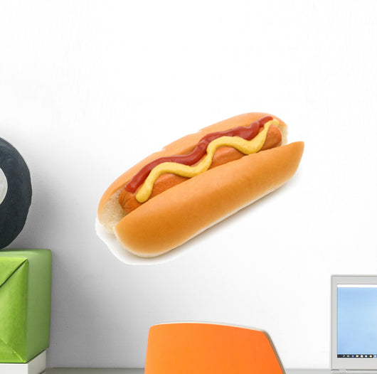 Hot Dog with Mustard Wall Decal