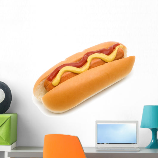 Hot Dog with Mustard Wall Decal