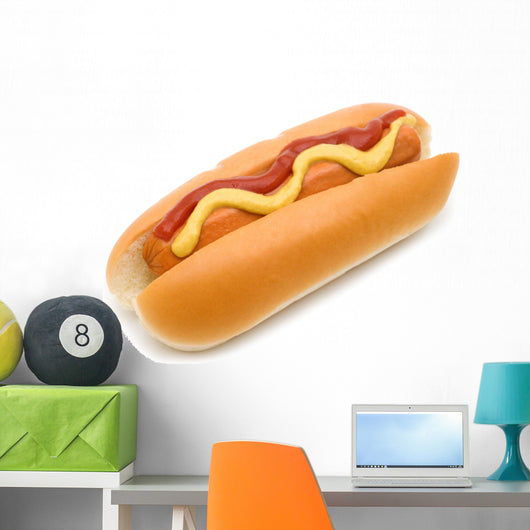 Hot Dog with Mustard Wall Decal