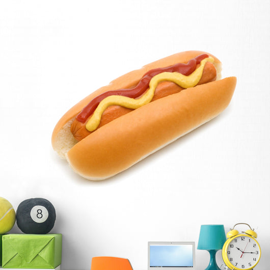 Hot Dog with Mustard Wall Decal